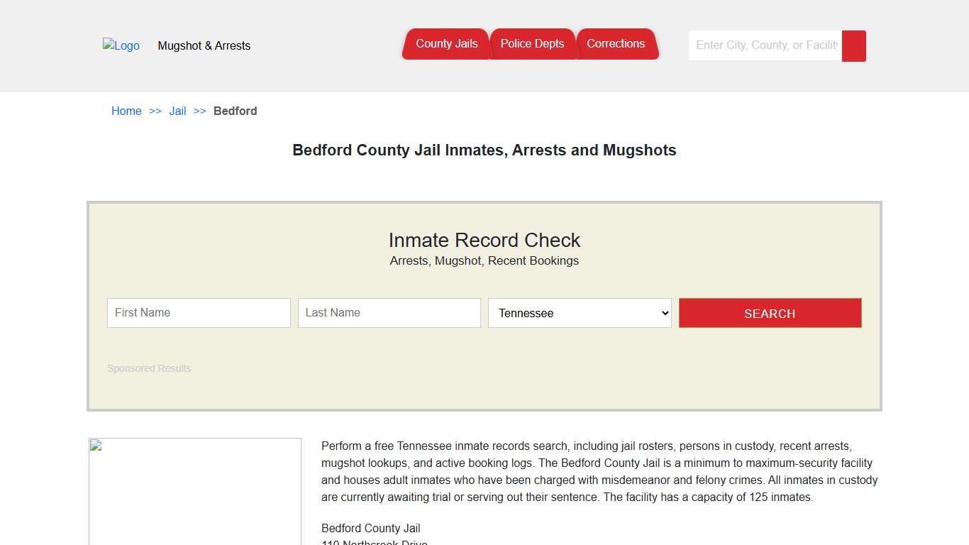 Bedford County Jail Inmates, Arrests and Mugshots | Jail Roster Search